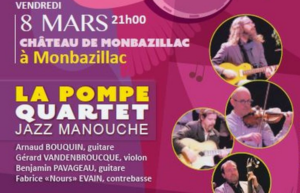 Concert jazz manouche La Pompe 